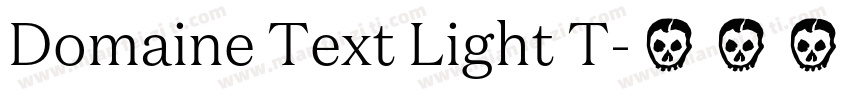 Domaine Text Light T字体转换